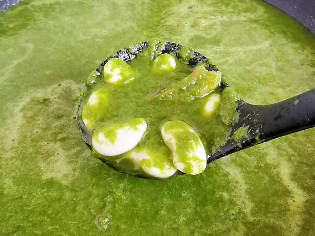 東北內蒙特色家常美食－蕓豆柳蒿芽，春天囤地野菜秋冬來解饞的做法-苦香味煮菜譜