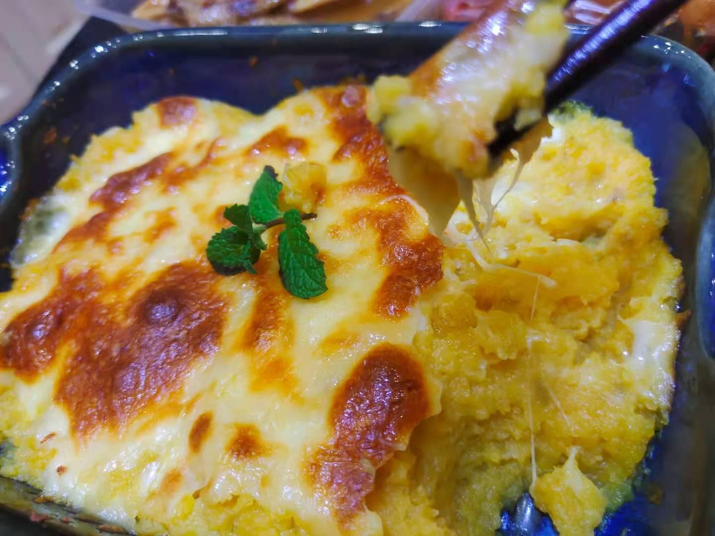 火遍全網的奶香芝士紅薯的做法-甜味烤菜譜