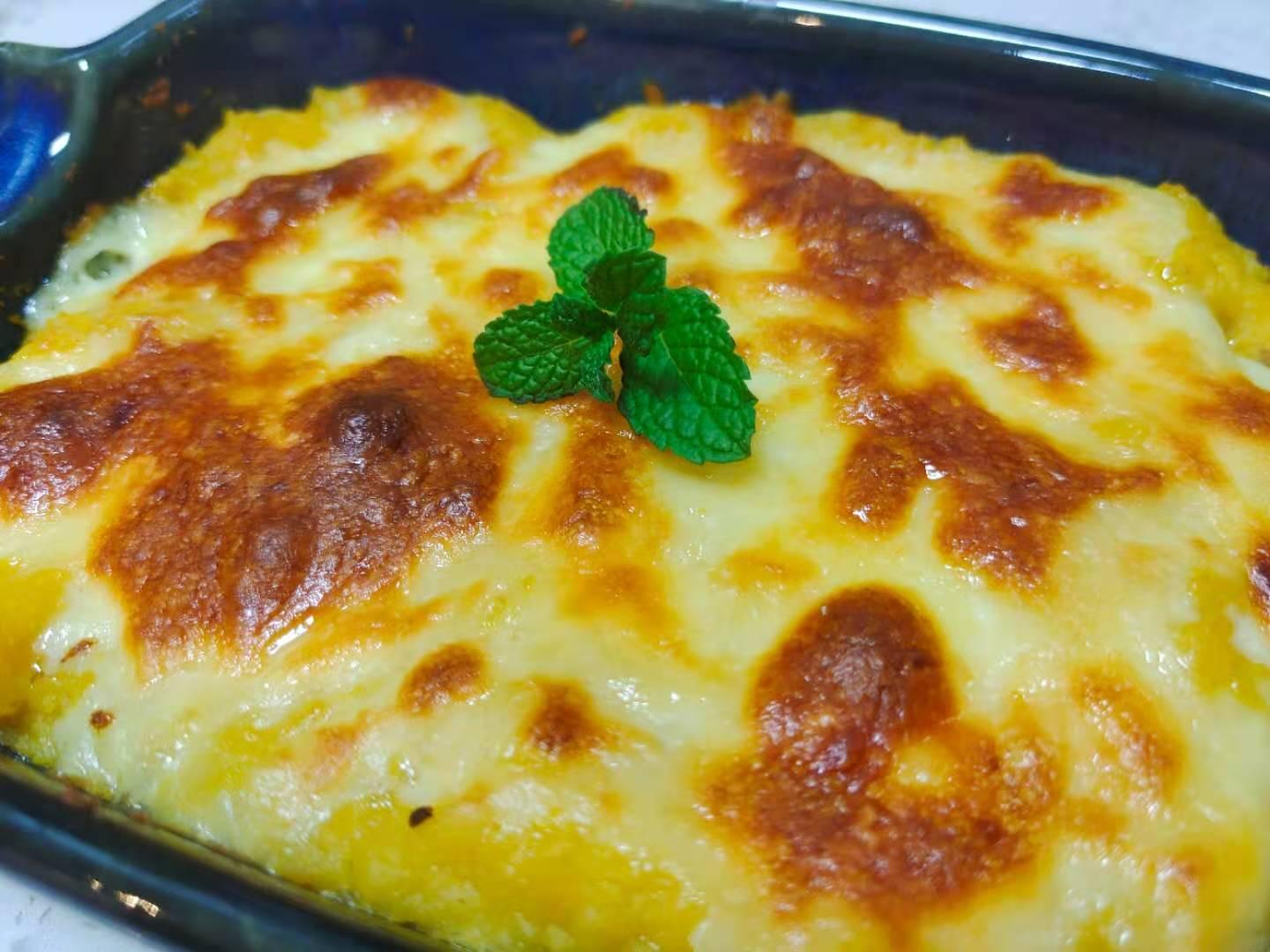 火遍全網的奶香芝士紅薯的做法-甜味烤菜譜