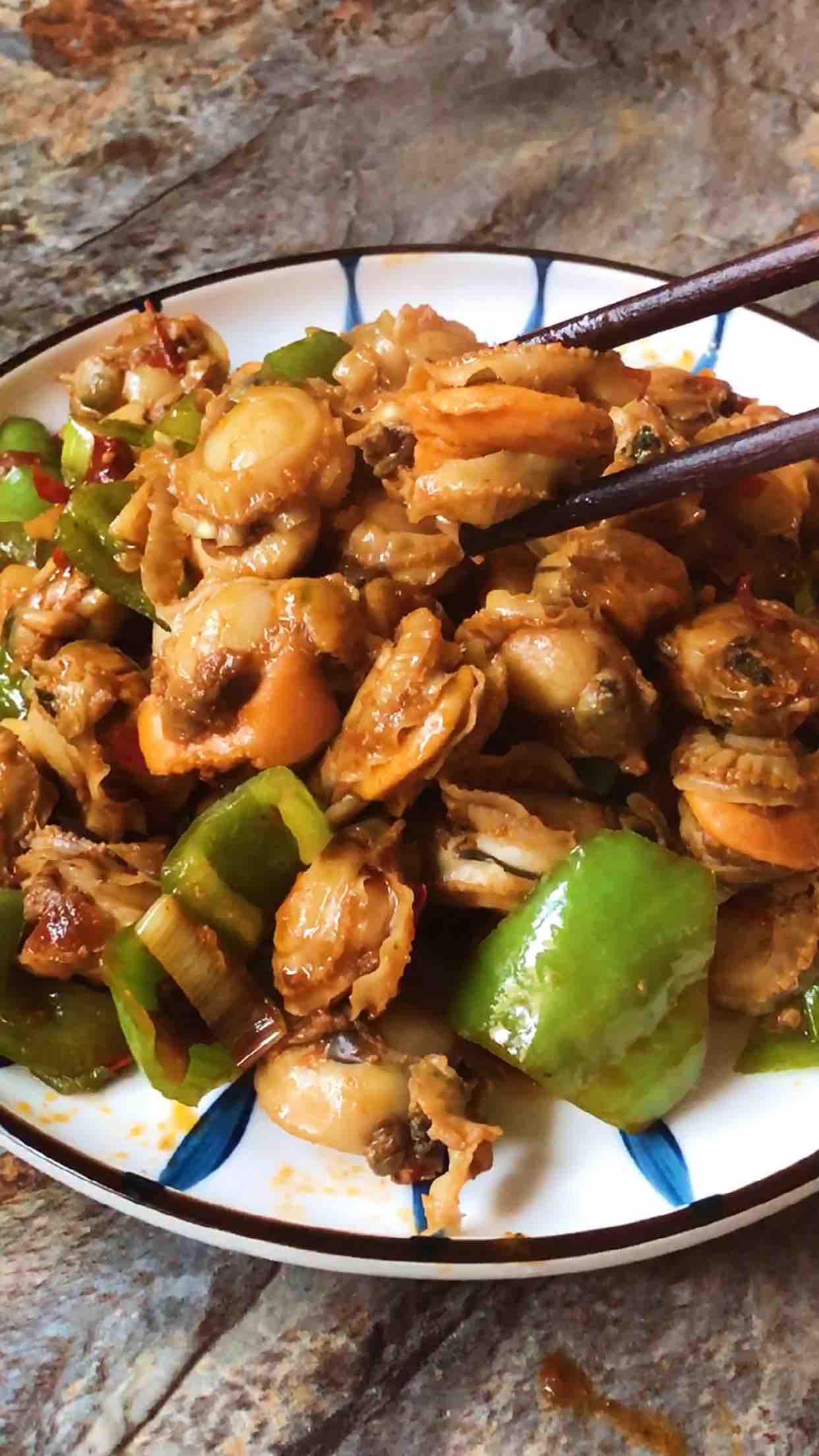 香辣扇貝肉的做法-咸鮮味炒菜譜