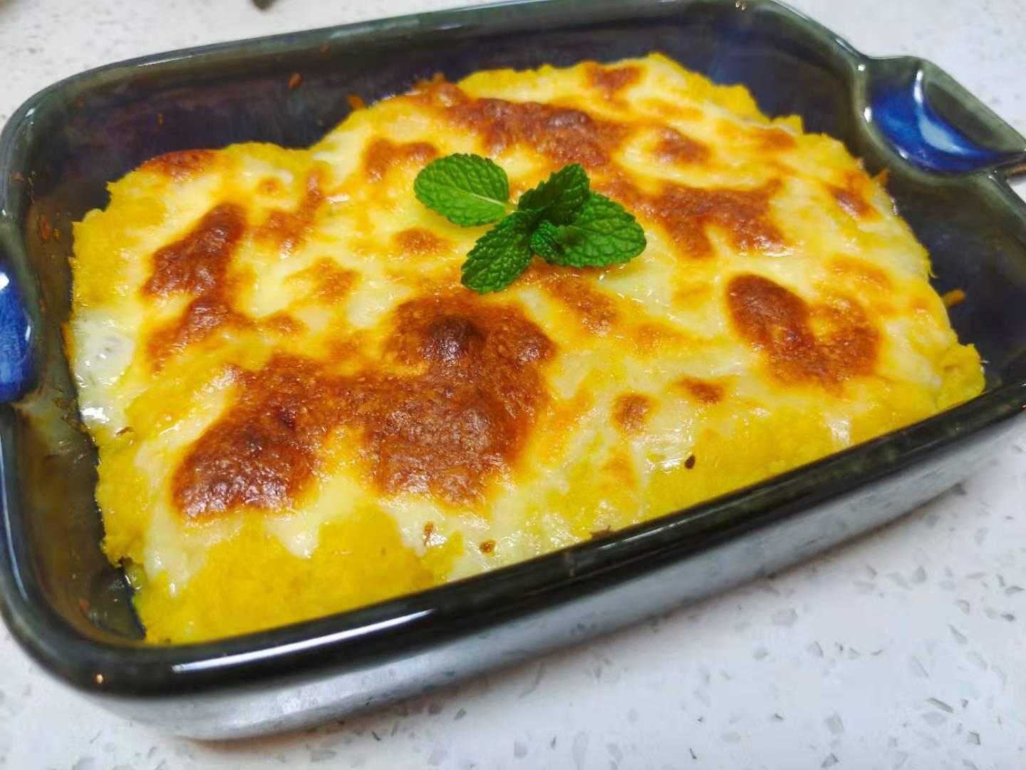 火遍全網的奶香芝士紅薯的做法-甜味烤菜譜