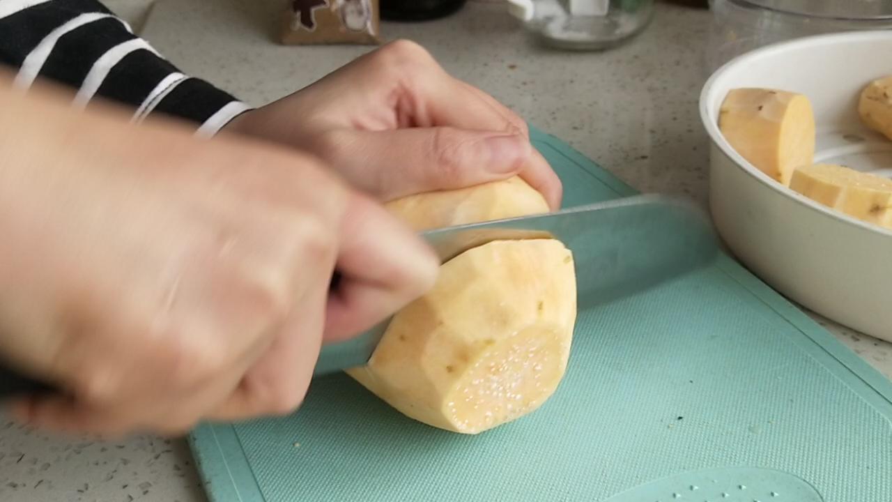 火遍全網的奶香芝士紅薯的做法-甜味烤菜譜