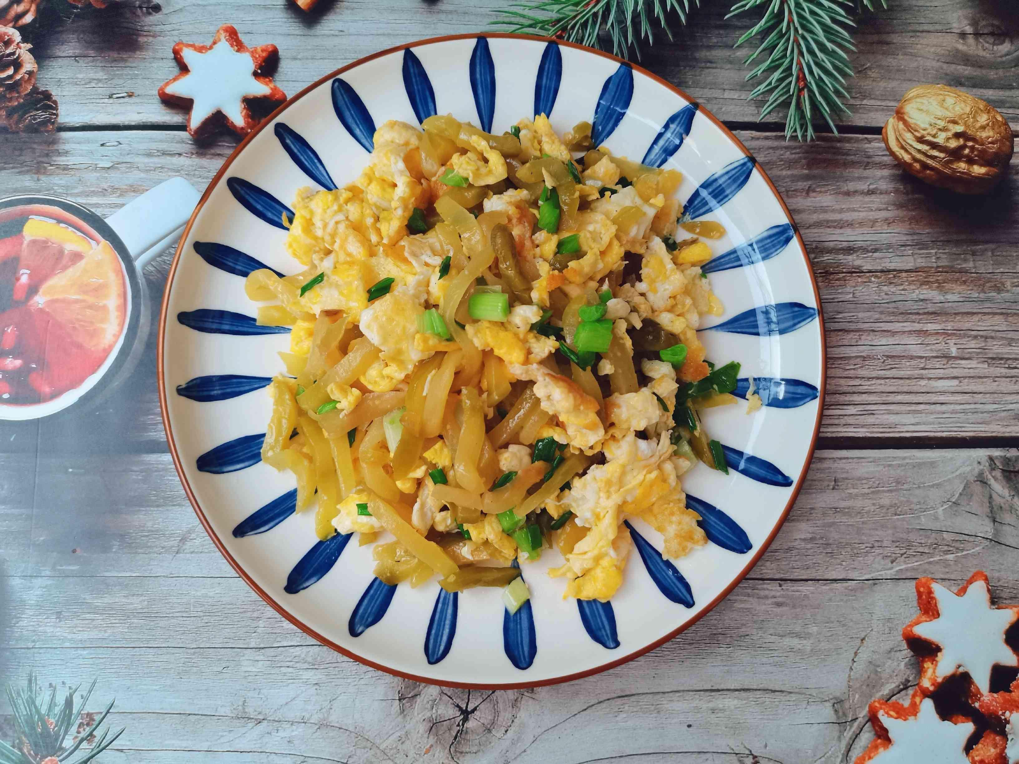 視頻版“榨菜炒雞蛋”的做法-家常味炒菜譜