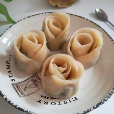 玫瑰花蒸餃，美味簡單，形狀似花，上桌就搶光的做法-咸鮮味蒸菜譜