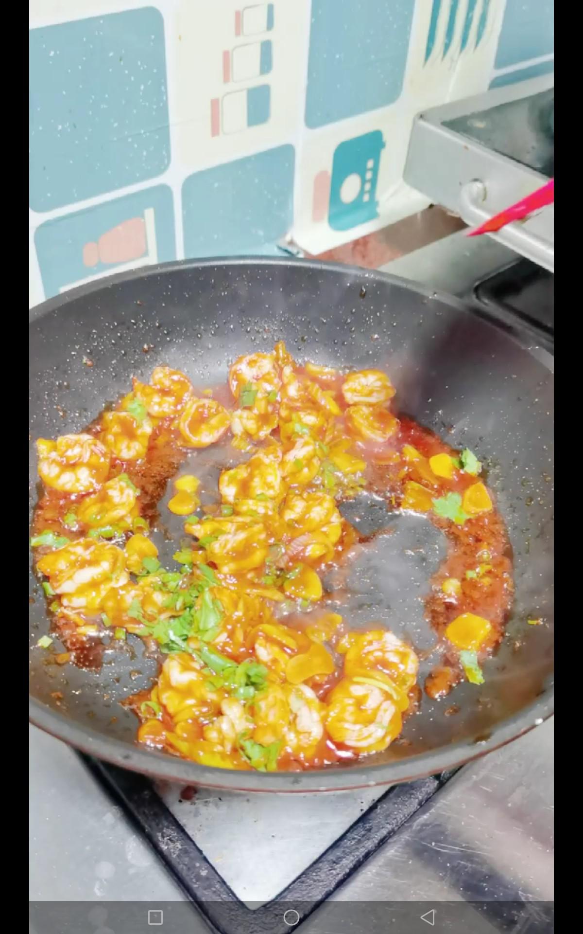 茄汁蝦仁的做法-咸鮮味炒菜譜