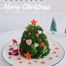 西藍花圣誕樹的做法-家常味蒸菜譜