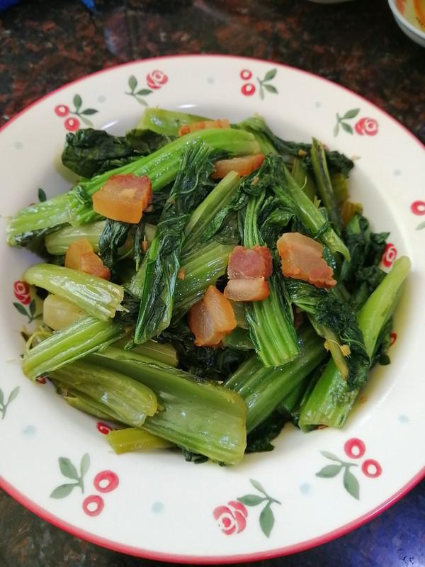 簡簡單單也不失美味~~臘肉炒芥菜的做法-家常味炒菜譜