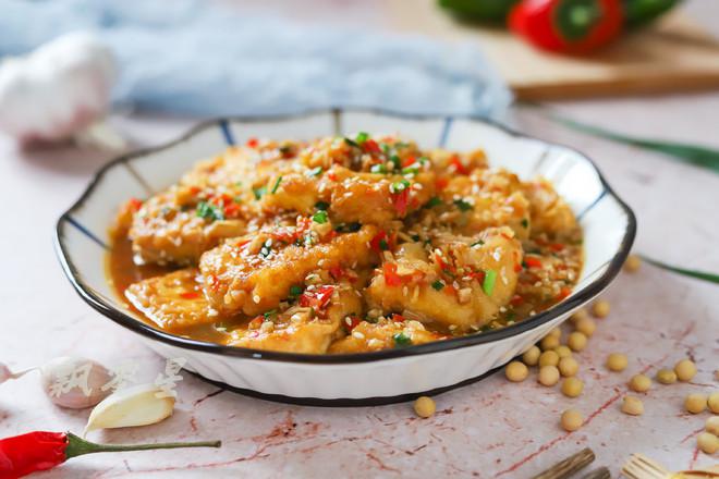 蒜香脆皮豆腐的做法-家常味煎菜譜