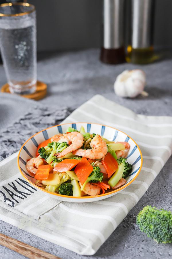 西藍花炒蝦仁的做法-家常味炒菜譜