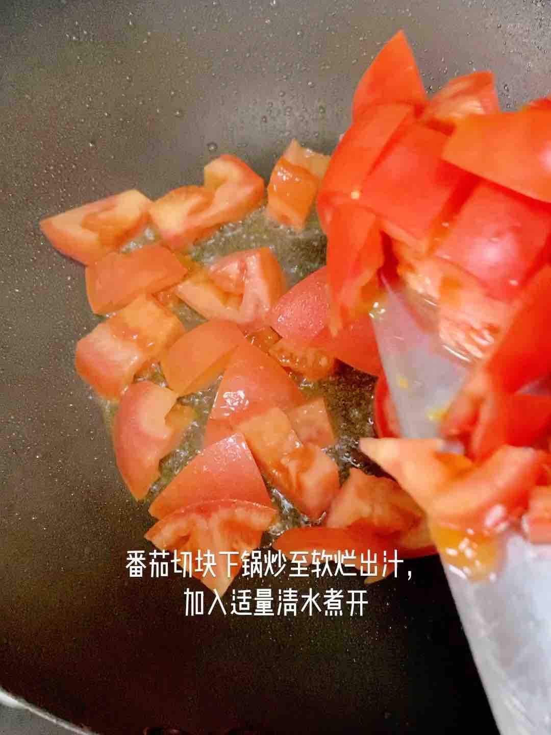 番茄雞蛋濃湯面的做法-家常味煮菜譜