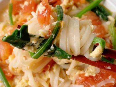 番茄雞蛋濃湯面的做法-家常味煮菜譜