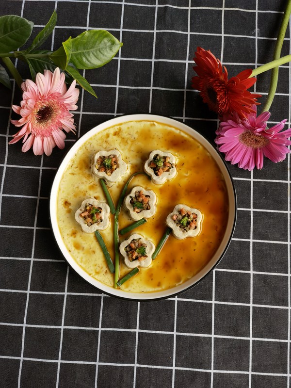 豆腐蒸蛋的做法-咸鮮味蒸菜譜