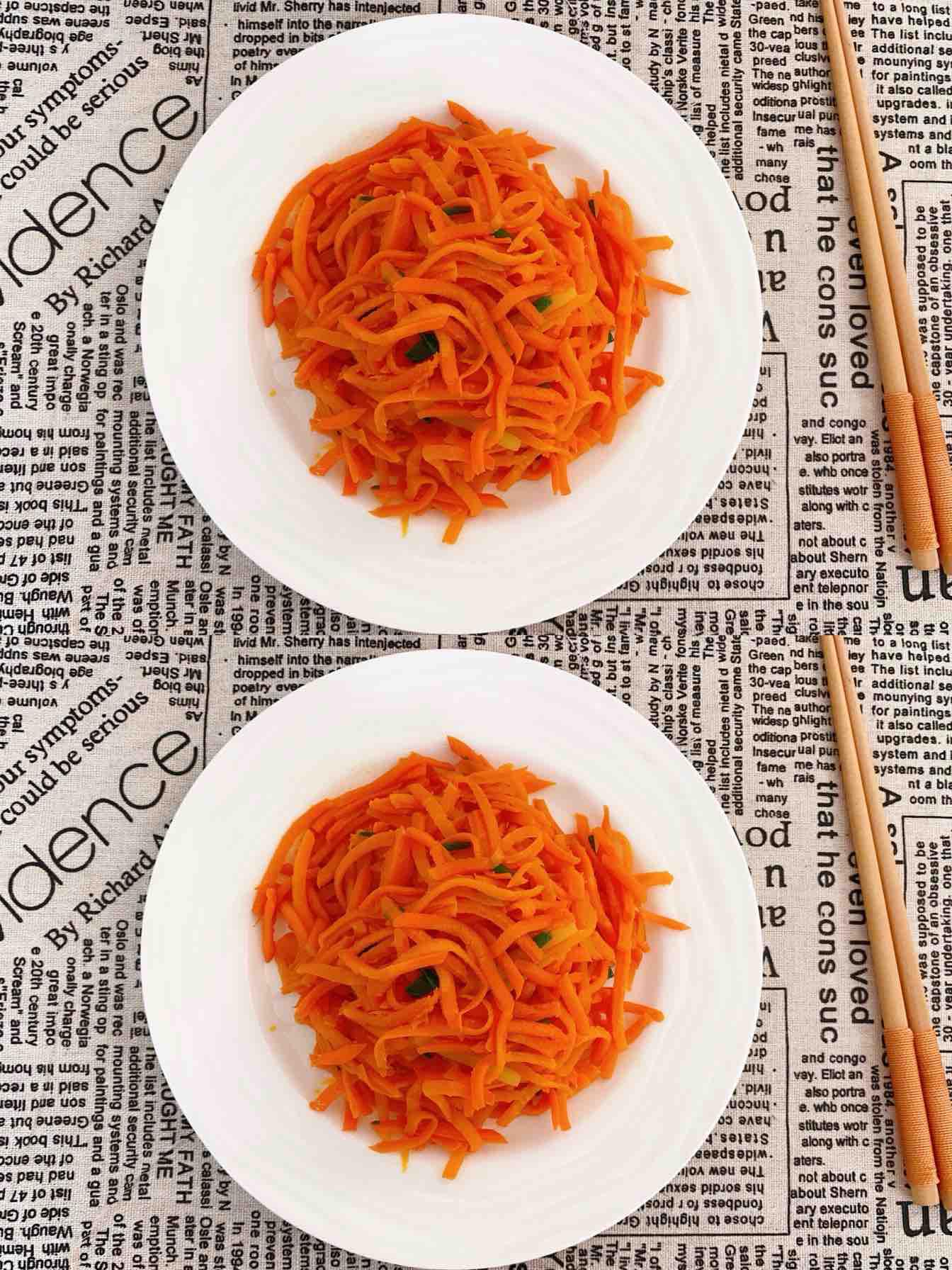 清炒胡蘿卜絲、簡單美味快手家常菜的做法-家常味炒菜譜