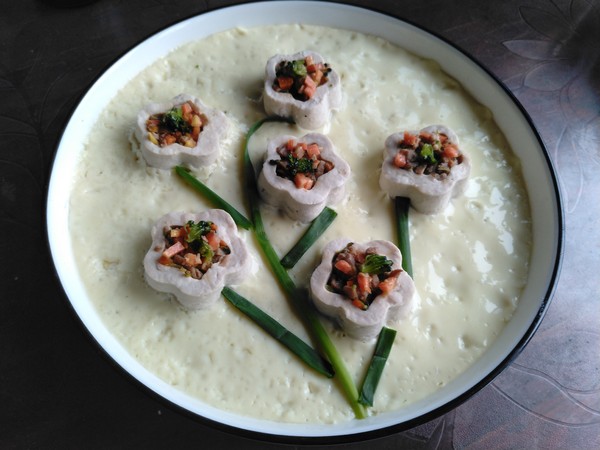 豆腐蒸蛋的做法-咸鮮味蒸菜譜