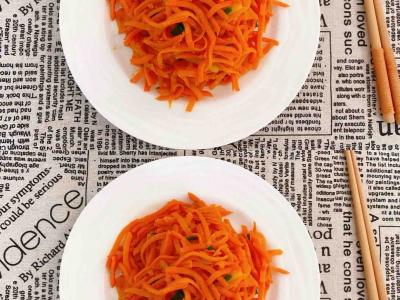 清炒胡蘿卜絲、簡單美味快手家常菜的做法-家常味炒菜譜