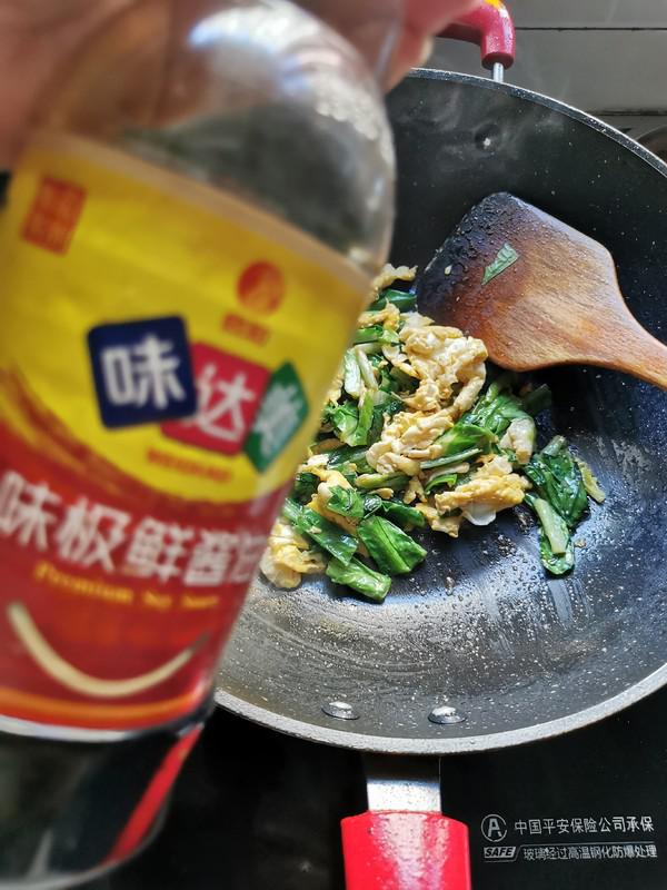 萵苣葉炒雞蛋的做法-家常味炒菜譜