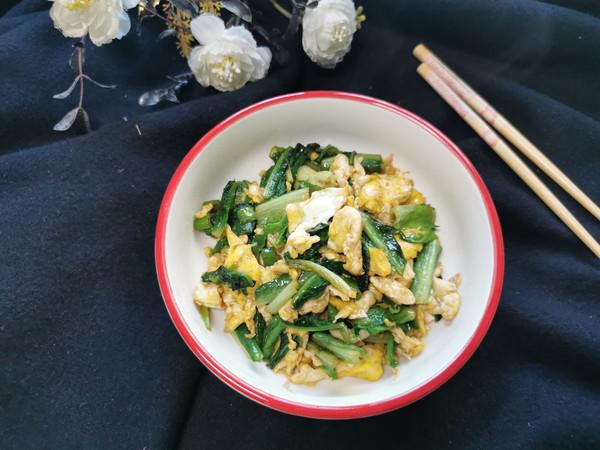 萵苣葉炒雞蛋的做法-家常味炒菜譜