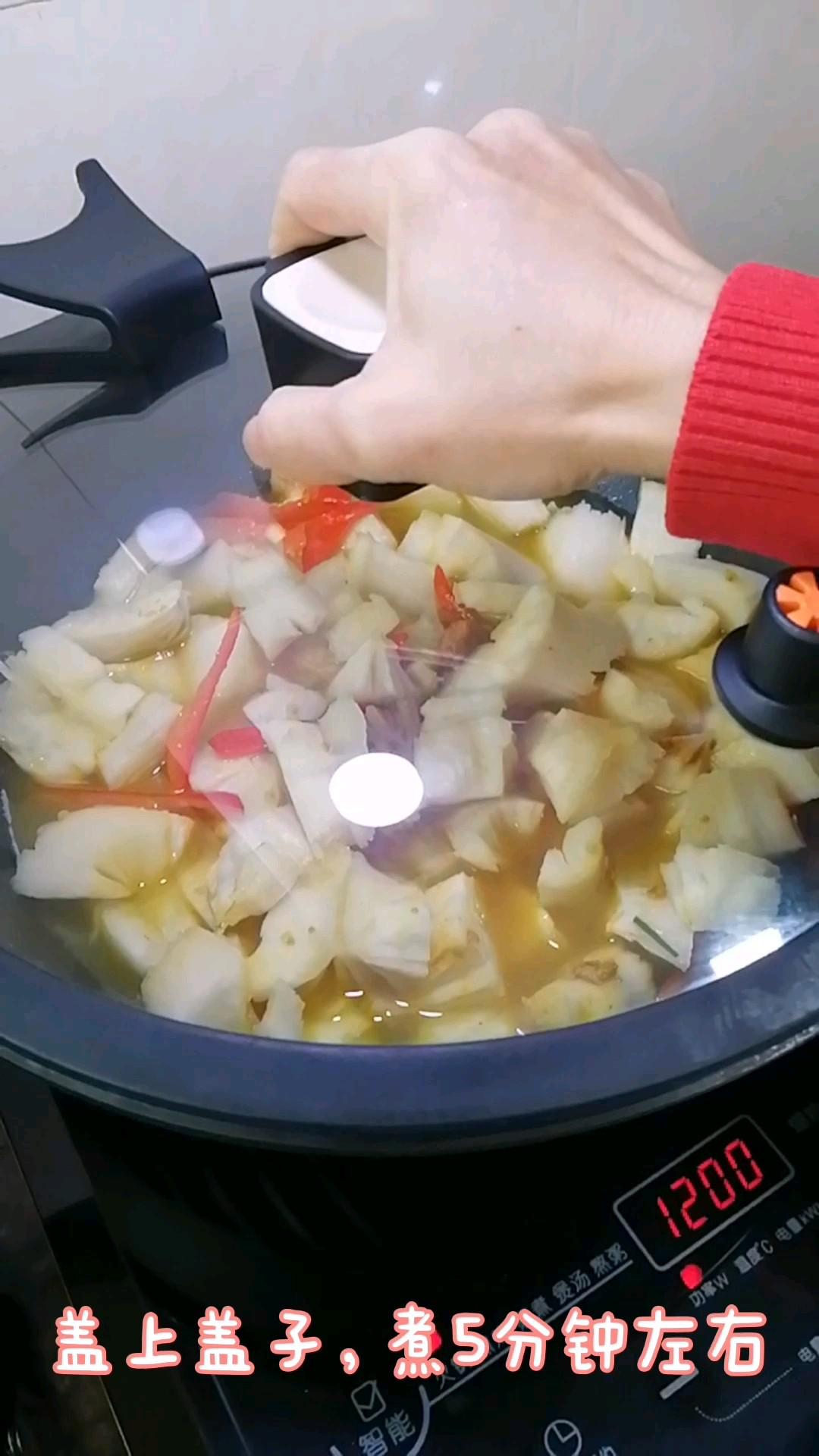 家鄉的味道~咖喱炒木薯的做法-咖喱味炒菜譜