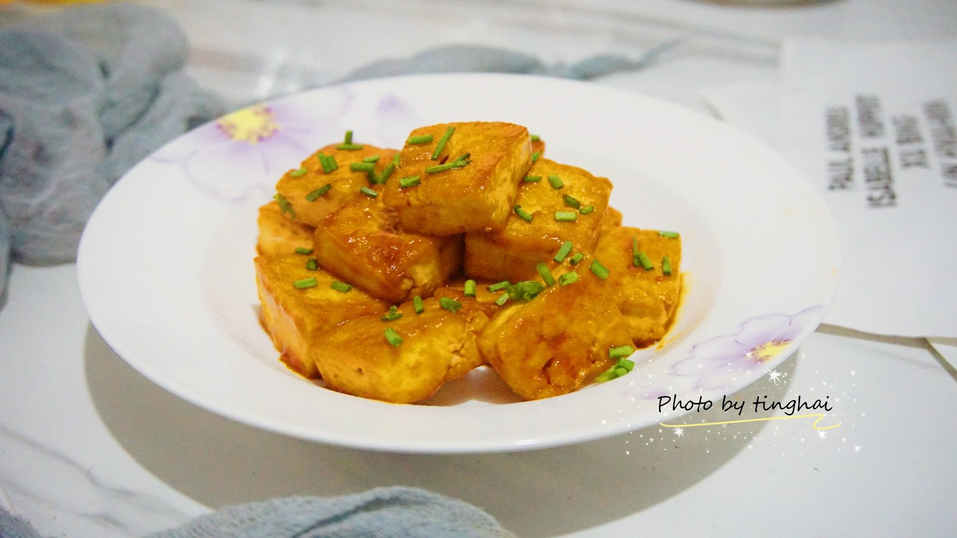 開胃又下飯的茄汁豆腐的做法-酸甜味煎菜譜