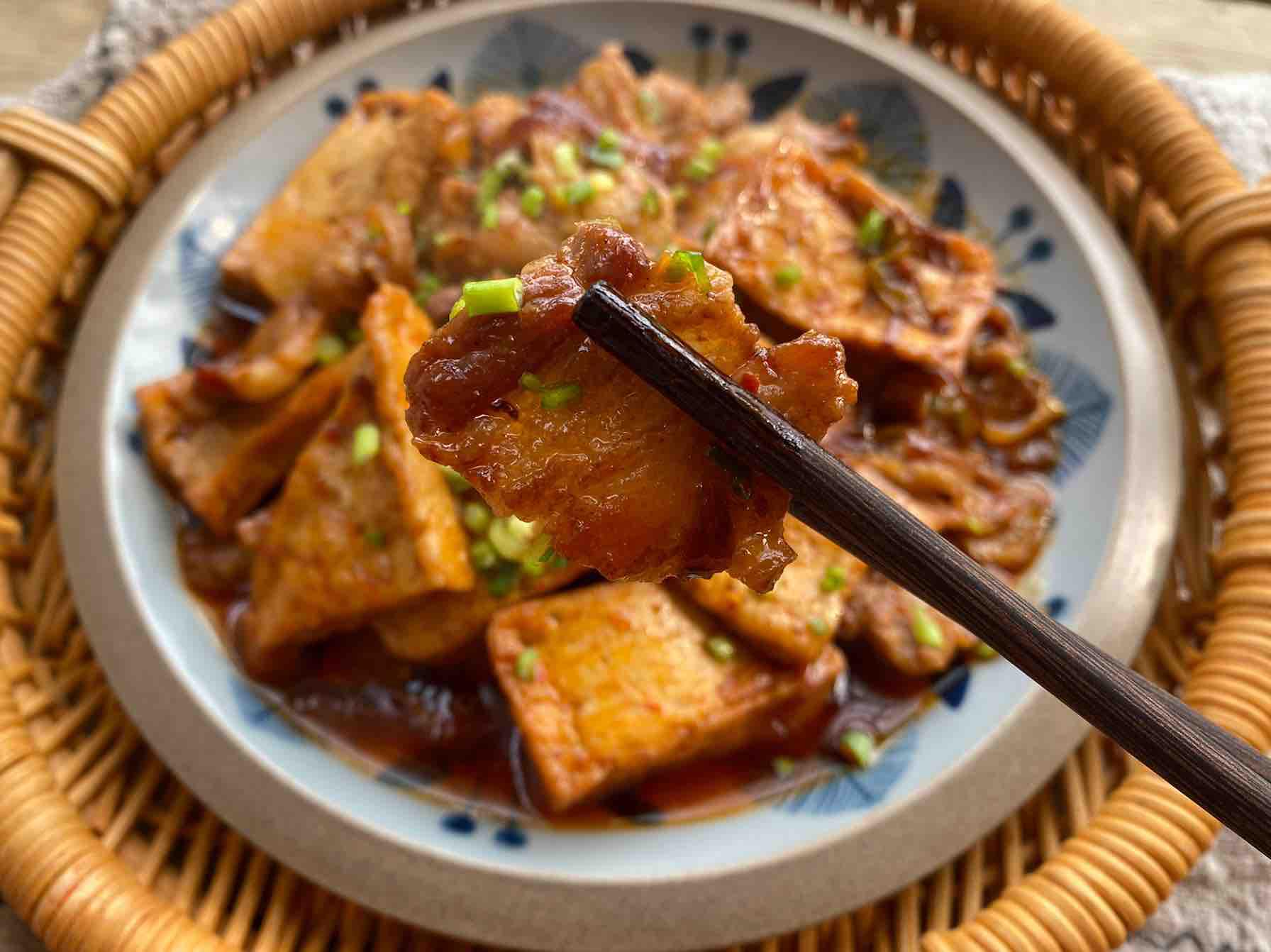 干鍋豆腐的做法-家常味炒菜譜