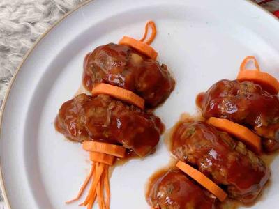 紅火年菜，喜慶燈籠茄子的做法-家常味蒸菜譜