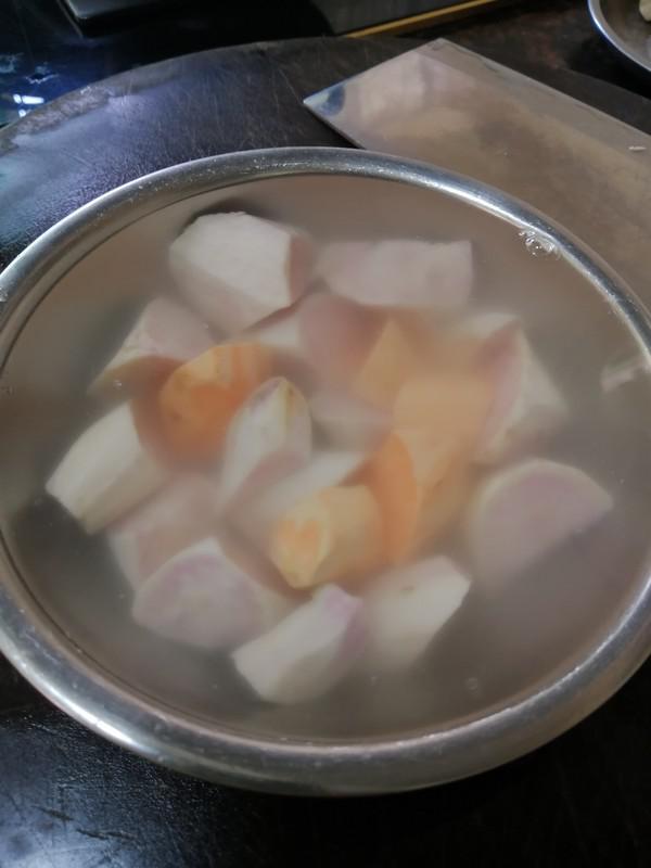 家鄉的味道~~午餐肉番薯芥菜煲的做法-家常味煮菜譜