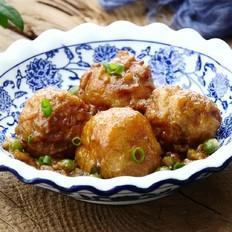 紅燒藕圓的做法-咸鮮味燒菜譜