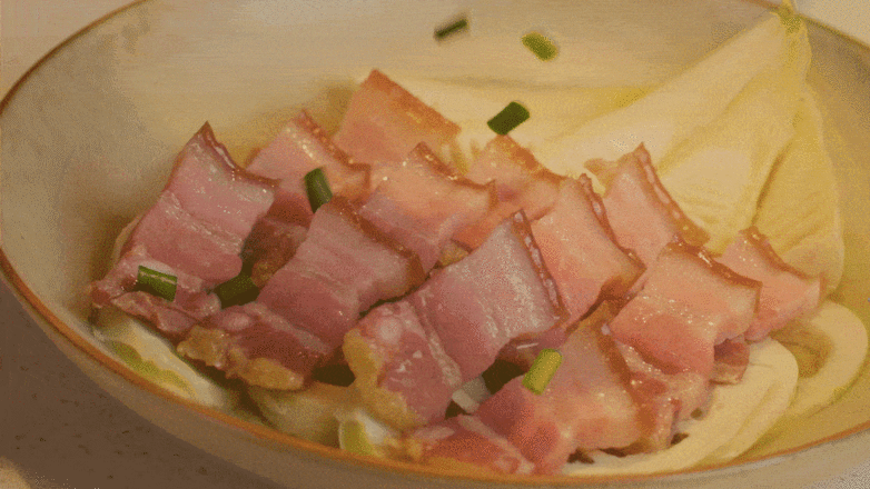 節節高升·咸肉蒸嫩筍的做法-咸鮮味蒸菜譜