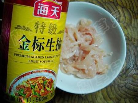 韭菜豆芽雞絲的做法-家常味炒菜譜