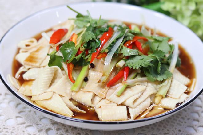 沖油豆腐皮的做法-家常味煮菜譜