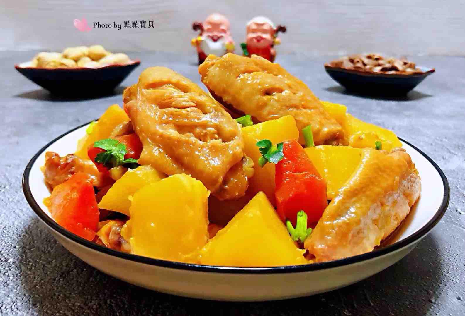 土豆胡蘿卜燉雞翅的做法-咸鮮味燉菜譜