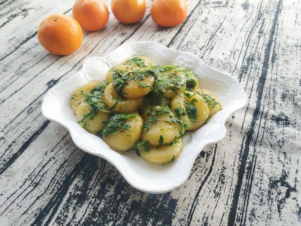 薺菜炒土豆疙瘩的做法-家常味炒菜譜