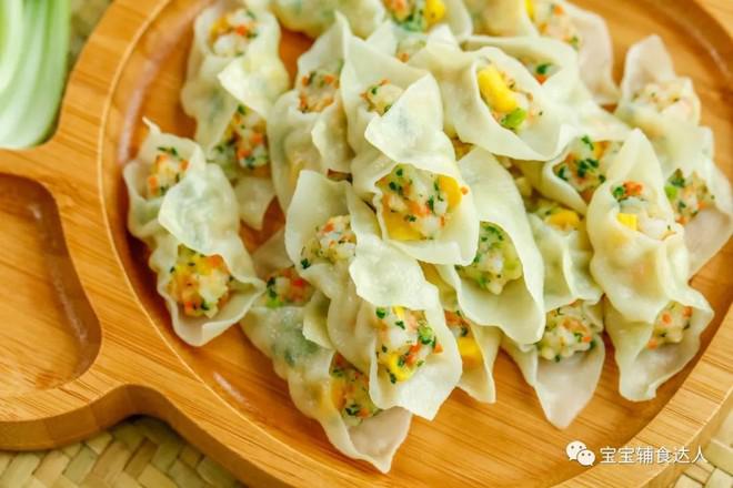 鮮蝦時蔬蒸餃【寶寶輔食】的做法-咸鮮味蒸菜譜