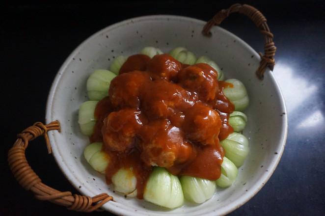 辣味獅子頭的做法-家常味煮菜譜