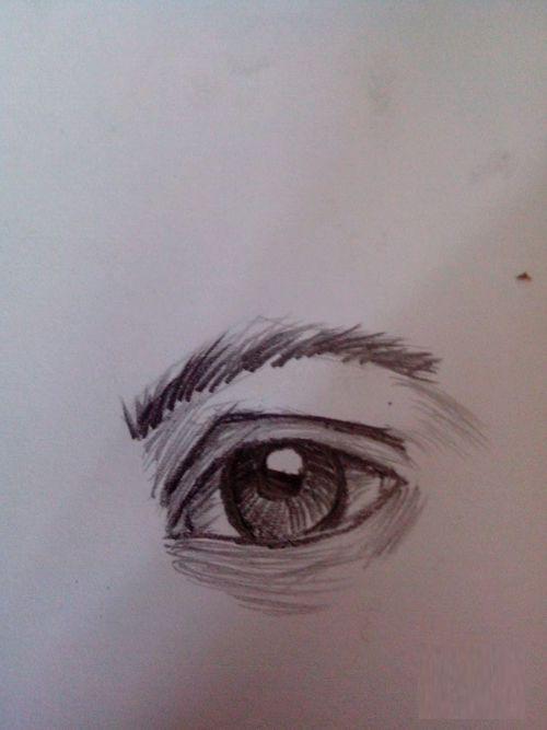 素描眼睛畫法步驟圖片 初學者如何畫眼睛